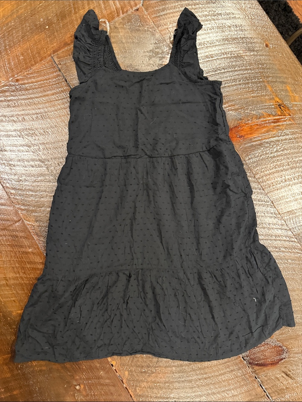 art class Black Swiss Dot Tiered Sundress 14/16